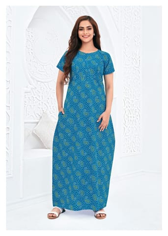 Pranjul Nighty For Women With Dupatta 2.5 Mts 610 4XL