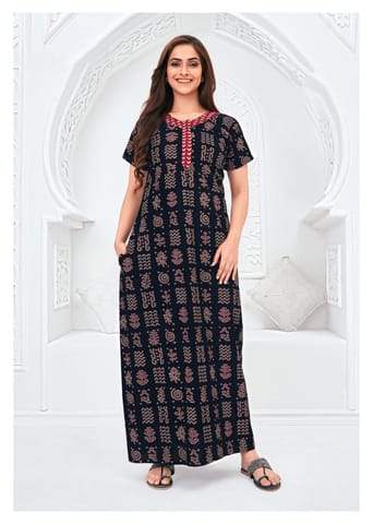 Pranjul Nighty For Women With Dupatta 2.5 Mts 613 L