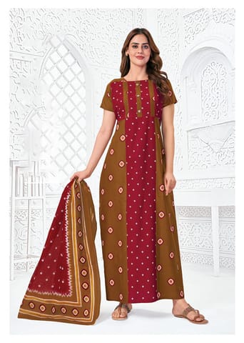 Pranjul Nighty For Women With Dupatta 2.5 Mts 709