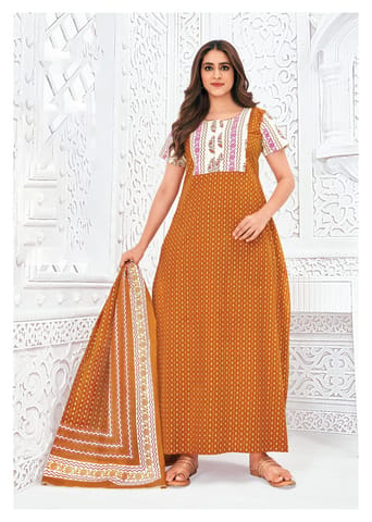 Pranjul Nighty For Women With Dupatta 2.5 Mts 712