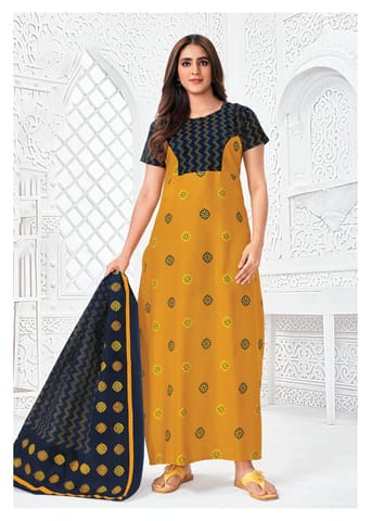 Pranjul Nighty For Women With Dupatta 2.5 Mts 722