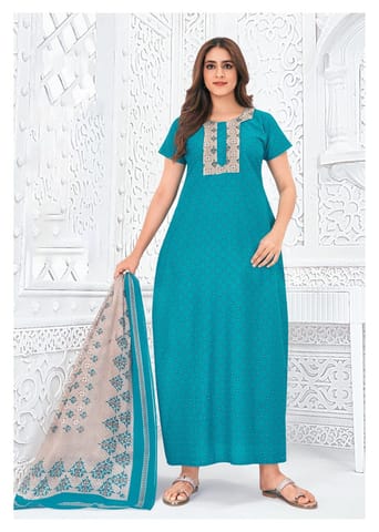 Pranjul Nighty For Women With Dupatta 2.5 Mts 725