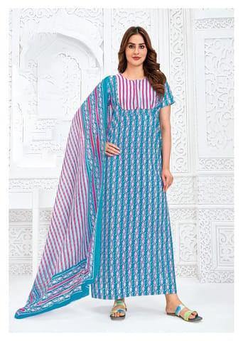 Pranjul Nighty For Women With Dupatta 2.5 Mts 729