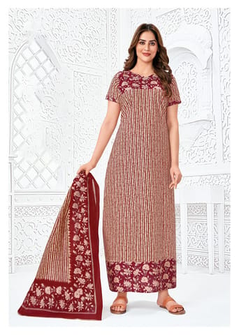 Pranjul Nighty For Women With Dupatta 2.5 Mts 730