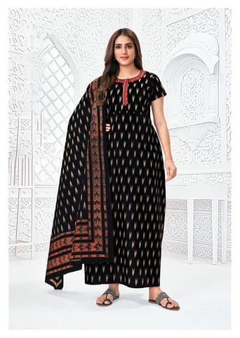 Pranjul Nighty For Women With Dupatta 2.5 Mts 735