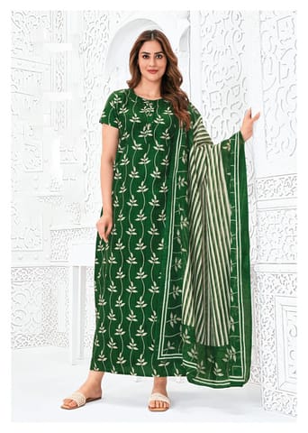 Pranjul Nighty For Women With Dupatta 2.5 Mts 738