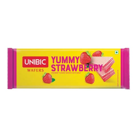 Unibic Yummy Strawberry Wafer 30Gm