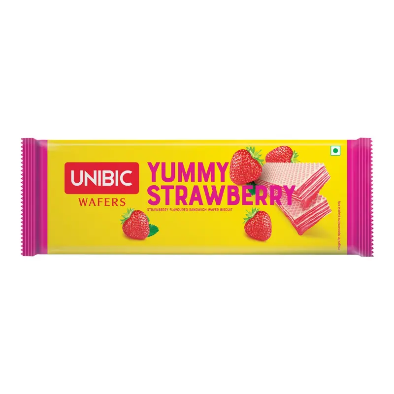 Unibic Yummy Strawberry Wafer 30Gm