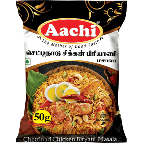 Aachi Chettinadu Chicken Biryani Masala 50g