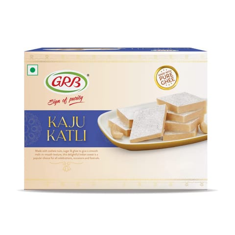 GRB Pure Ghee Sweets Kaju Katli - 200g