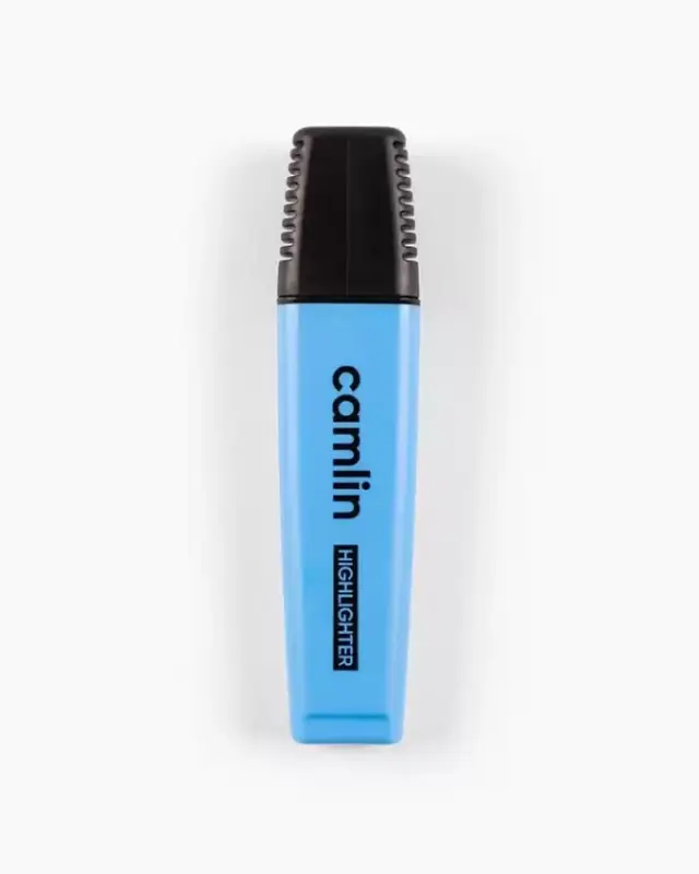 Camlin Office Hi-Lighter Pen Blue Pack of 10