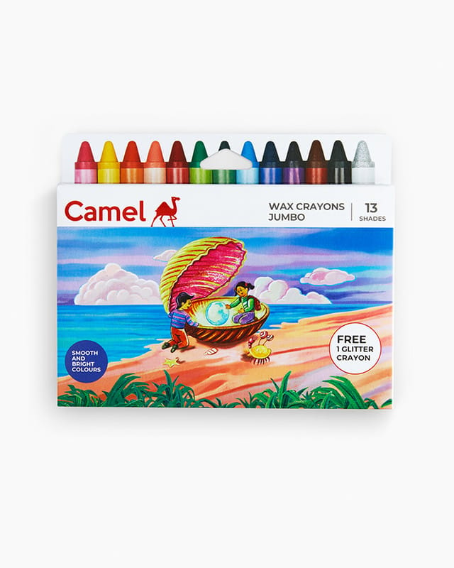 Camel Assorted Wax Crayons 1000 Jumbo