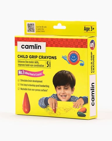 Camel Assorted Child Grip Crayons