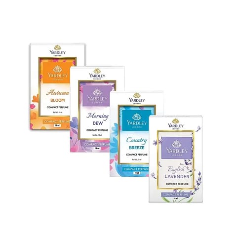 Yardley London Lady Compact Perfumes Fusion Fragrances Assorted Pack Of 4 - 18Ml (Each)