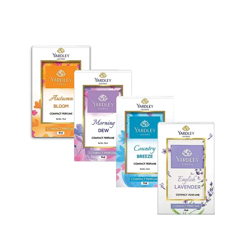 Yardley London Lady Compact Perfumes Fusion Fragrances Assorted Pack Of 4 - 18Ml (Each)