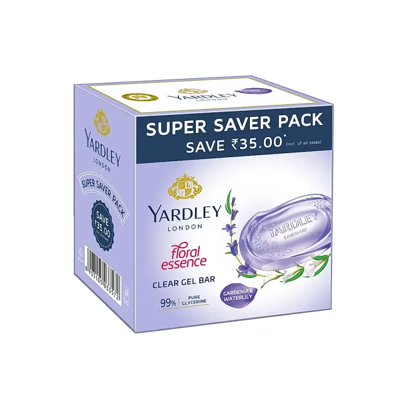 Yardley London Lady Clear Gel Bar - 125G Pack Of 3