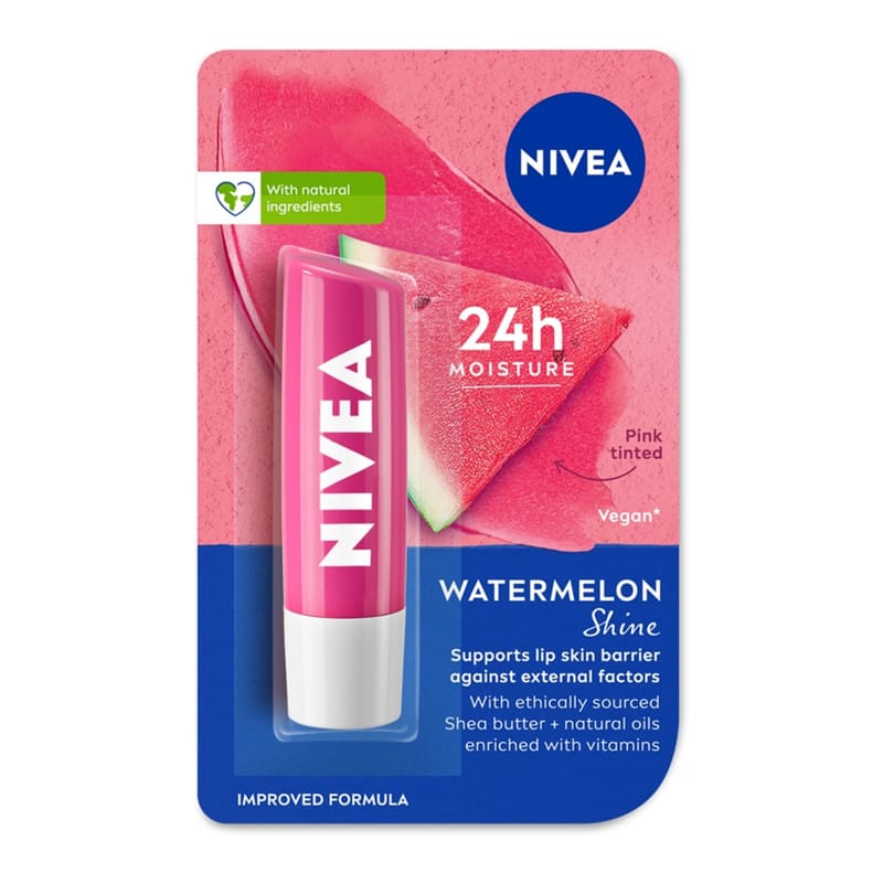 Nivea Watermelon Shine Lip Balm - 4.8g