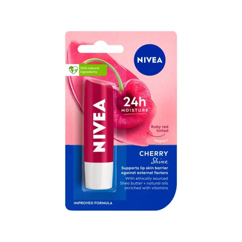 Nivea Cherry Shine Lip Balm - 4.8g