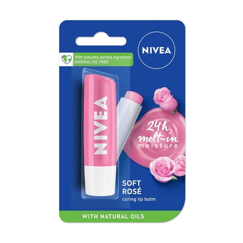 Nivea Soft Rose Shine Lip Balm - 4.8g