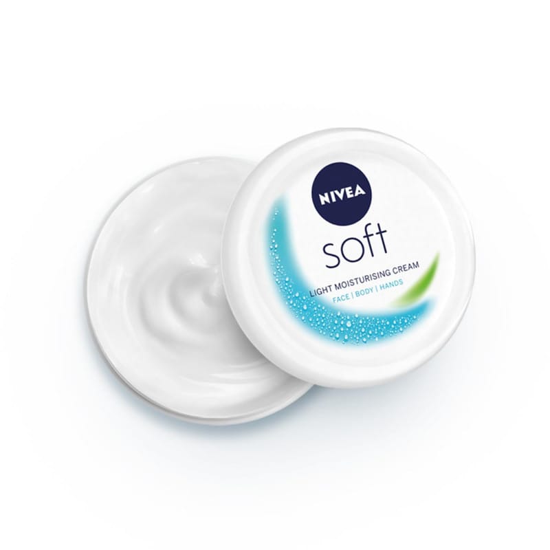 Nivea Soft Light Moisturising Cream for Face, Body, Hands Floral  - 100ml