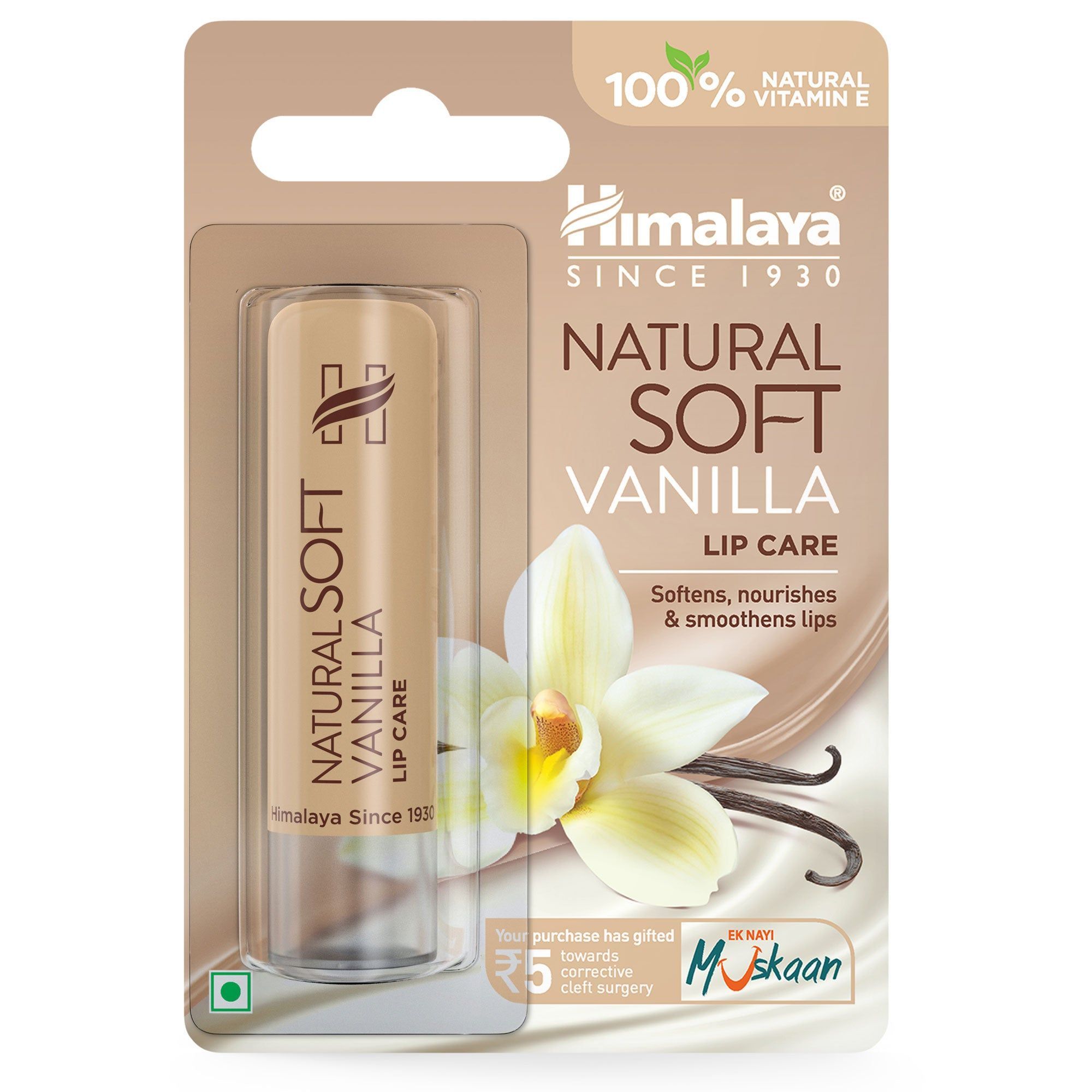 Himalaya Natural Soft Vanilla Lip Care-4.5G