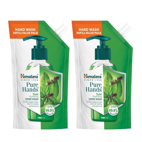 Himalaya Pure Hands Tulsi Purifying Hand Wash- 750Ml X 2-750Ml X 2