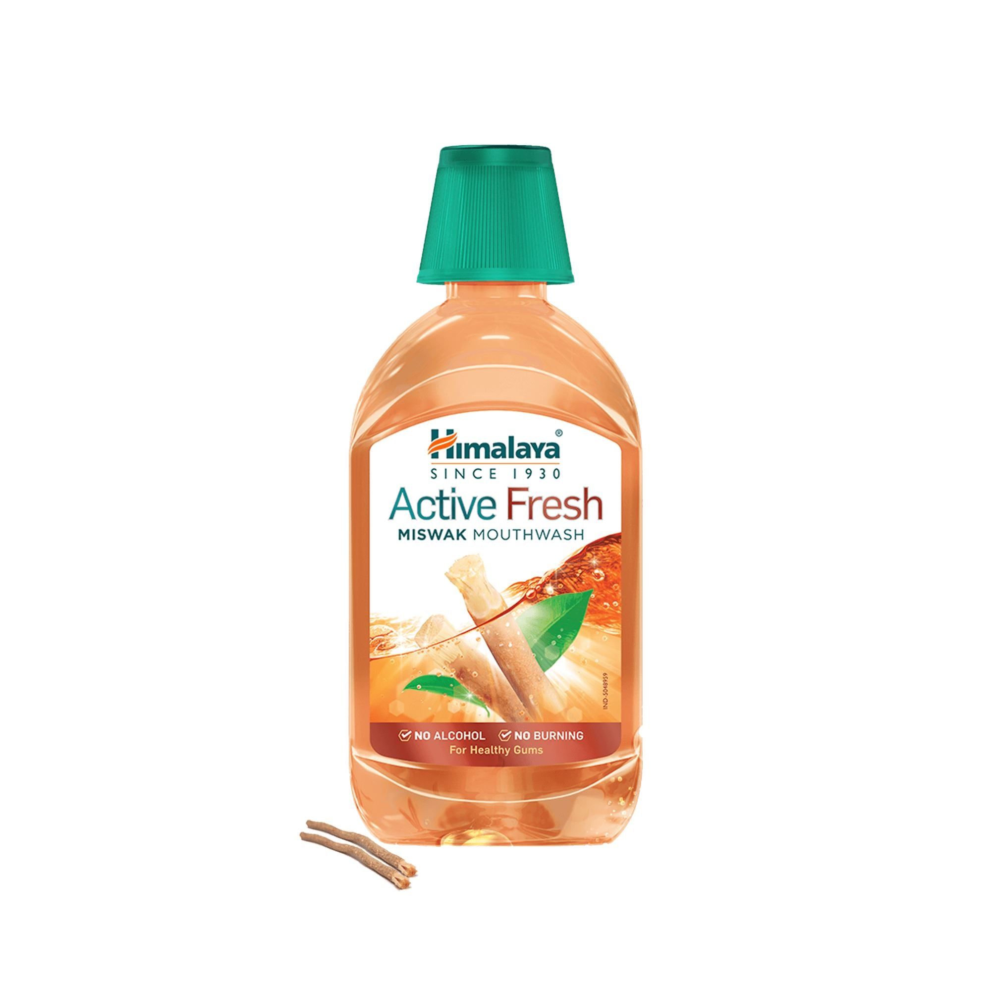 Himalaya Active Fresh Miswak Mouthwash-215Ml