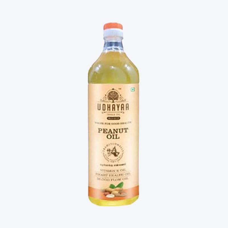 Udhayaa Cold Pressed Groundnut Oil - 1Ltr