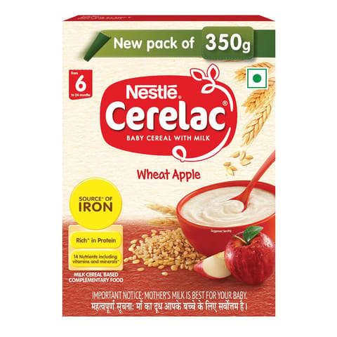 Cerelac Baby Cereal with Milk Wheat Apple 6 months