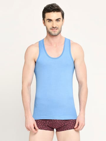 VIP Men'S Supreme Round Neck Cotton Vest - Assorted Colours