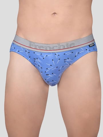 Frenchie Men'S Designer Outer Elastic Printed Brief - Assorted Colors