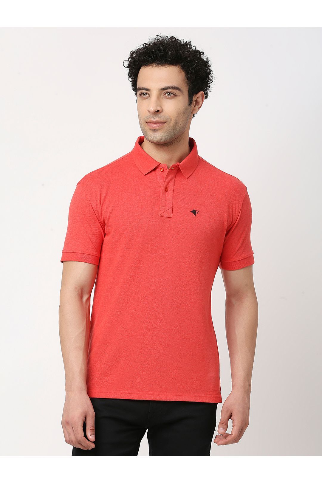 Frenchie Red Mens Polo T-Shirt