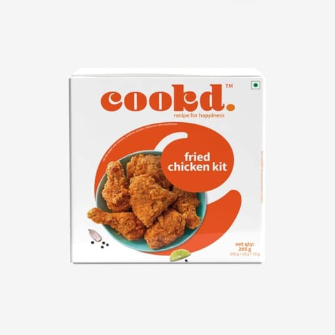 Cookd Fried Chicken Kit Pack of 1 (Serves 6) - 285g