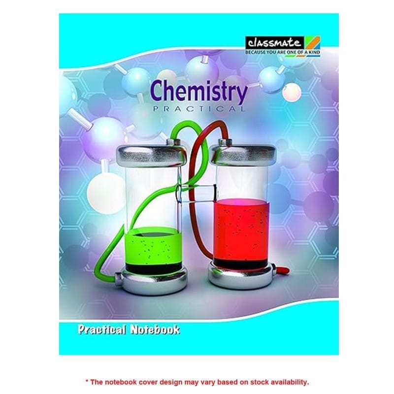 Classmate Practical Book Chemistry Single Line/Blank, 100 Pages, 26.5cm x 21.5cm