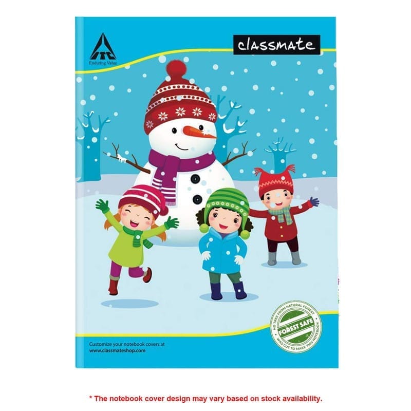 Classmate Notebook  3 in 1(Single Line/Four Lines With Gap/Square - 1"), Soft Cover, 172 Pages, 24cm x 18cm