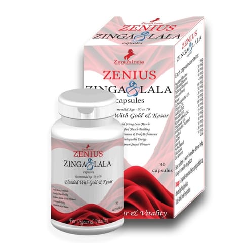 Zenius Zinga Lala Capsules | Ling Mota Lamba Capsule for 50 to 70 Age Group Men