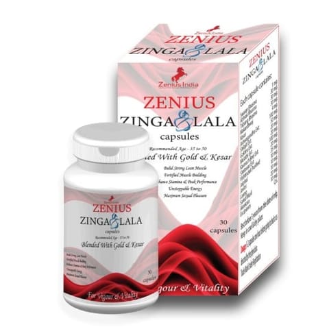 Zenius Zinga Lala Capsules | Sexual Stamina Booster Capsule for Men Long Time Sex for 35 to 50 Age Men