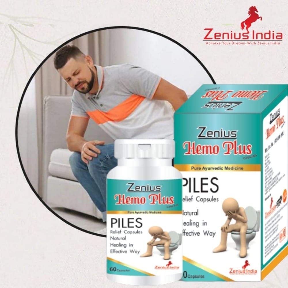 Zenius Hemo Plus Capsule for Piles Stop Capsule | Piles Treatment Medicine (60 Capsules)