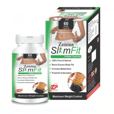 Zenius Slim Fit Capsule for Weight Loss Medicine Ayurvedic Fat Burner (60 Capsules)