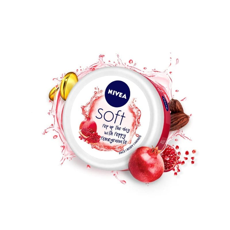 Nivea Soft Light Moisturizer Peppy Pomegranate - 50ml