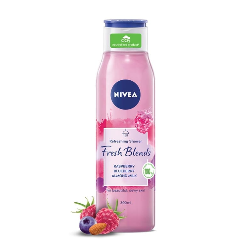 Nivea Fresh Blends Raspberry With Natural Fruit Extracts Body Wash - 300ml