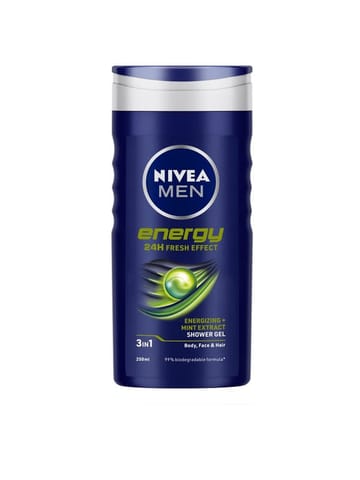 Nivea Men Energy Shower Gel For Body - Face - Hair - 250ml