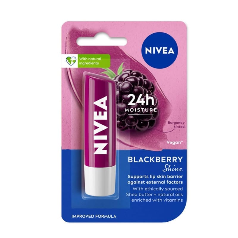 Nivea Fruity Berry Shine Lip Balm - 4.8g