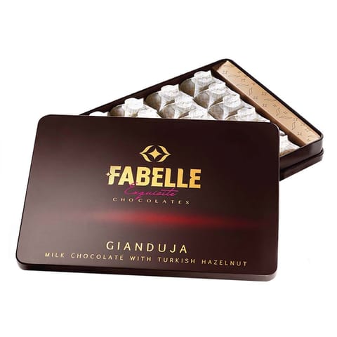 Fabelle Milk Chocolate Gianduja - Hazelnut infused 24 Chocolate Cubes