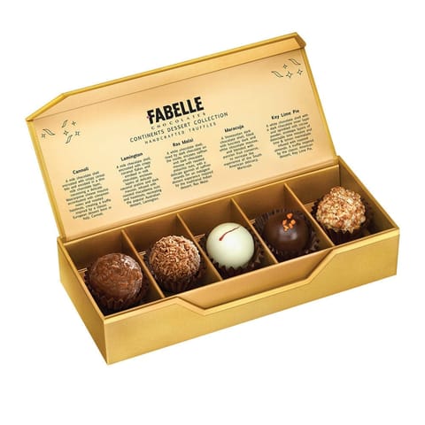 Fabelle Continents Dessert Collection Pack of 5 Truffles