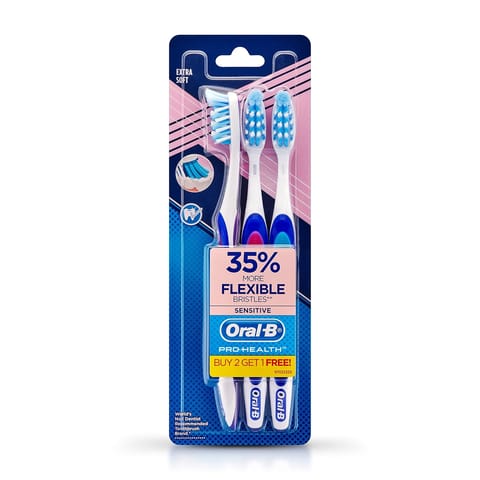 Oral B Extra Soft Sense Crisscross Tooth Brush 2+1