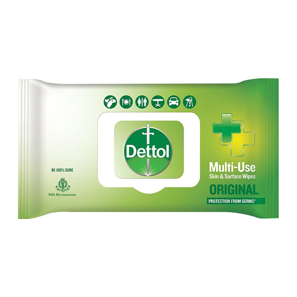 Dettol Germ Protection Wet Wipes for Skin & Surfaces Original