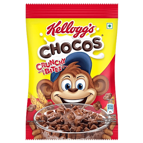 Kellogg's Crunchy Bites, Source of Calcium, High in Protein, with 10 Essential Vitamins & Minerals, Source of Fibre, Breakfast Cereal for Kids 22 g