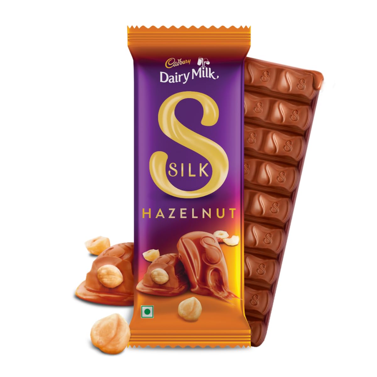 Cadbury Dairy Milk Silk Hazelnut Valentine's Gift Pack Chocolate Bars, 58 g