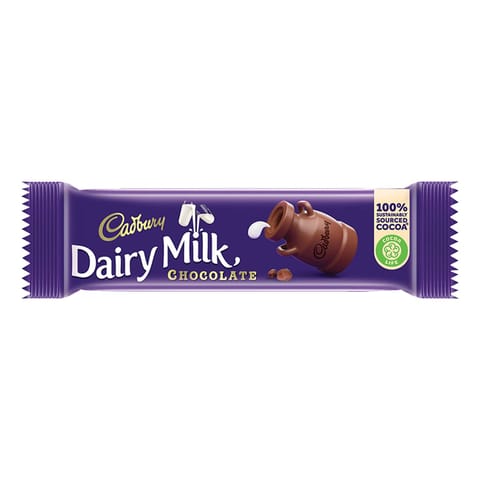 Cadbury Dairy Milk Dairy Milk - Chocolate Bar, 6.6 g Pack of 10